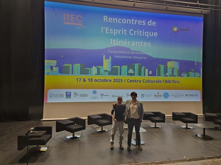 Conférence à quatre mains sur l'emprise avec Benoît Judde, Rencontres de l'Esprit Critique de Bastia, octobre 2025