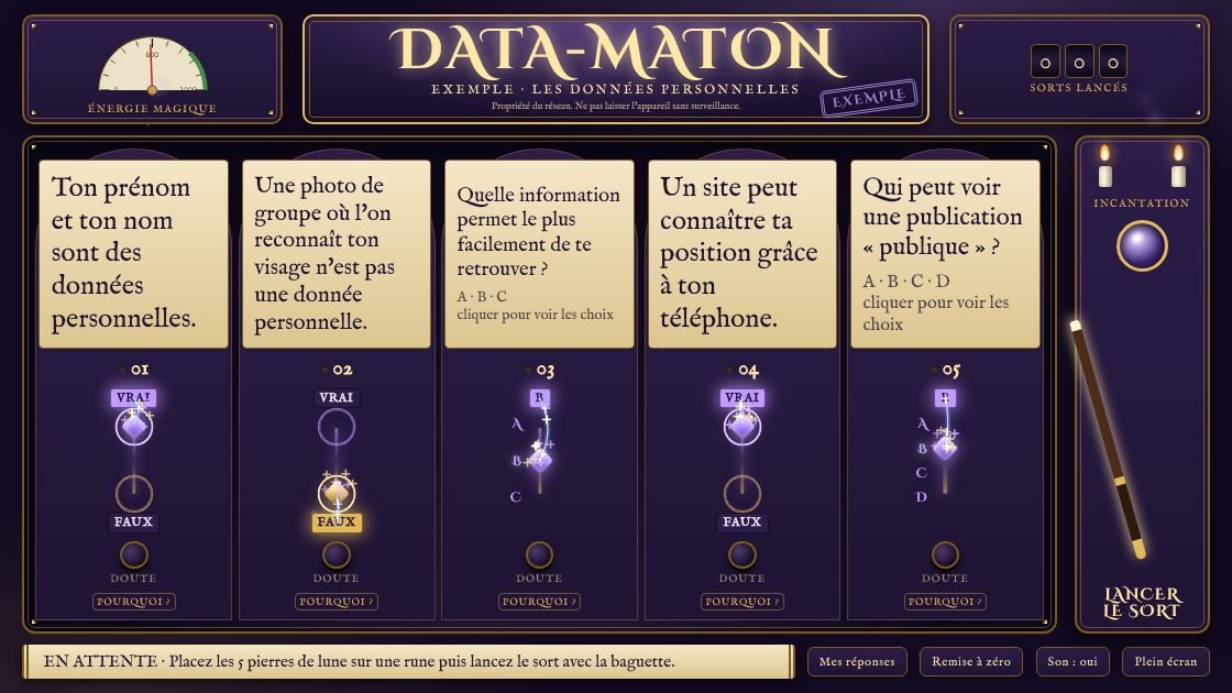 Grimoire magique : pierres de lune, runes et baguette