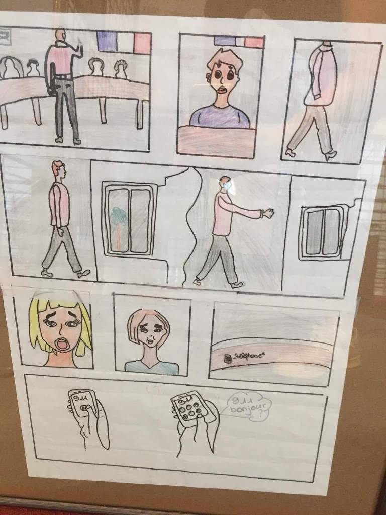 Présentation des bandes dessinées crées autour de mon livre Interfeel